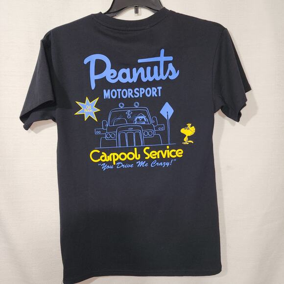 Snoopy ''Peanuts Carpool service'' men's black small shirt - Picture 7 of 7
